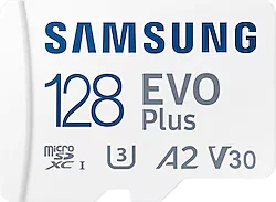 Samsung Evo Plus MB-MC128SA Class 10 UHS-I U3 A2 V30 128 GB Micro SD Kart