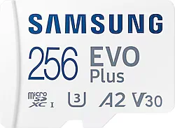 Samsung Evo Plus MB-MC256SA Class 10 UHS-I U3 A2 V30 256 GB Micro SD Kart