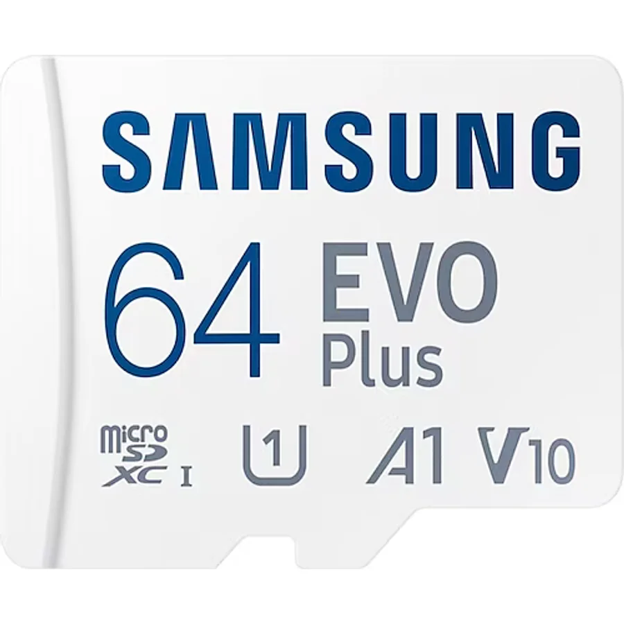 Samsung Evo Plus MB-MC64SA Class 10 UHS-I U1 A1 V10 64 GB Micro SD Kart