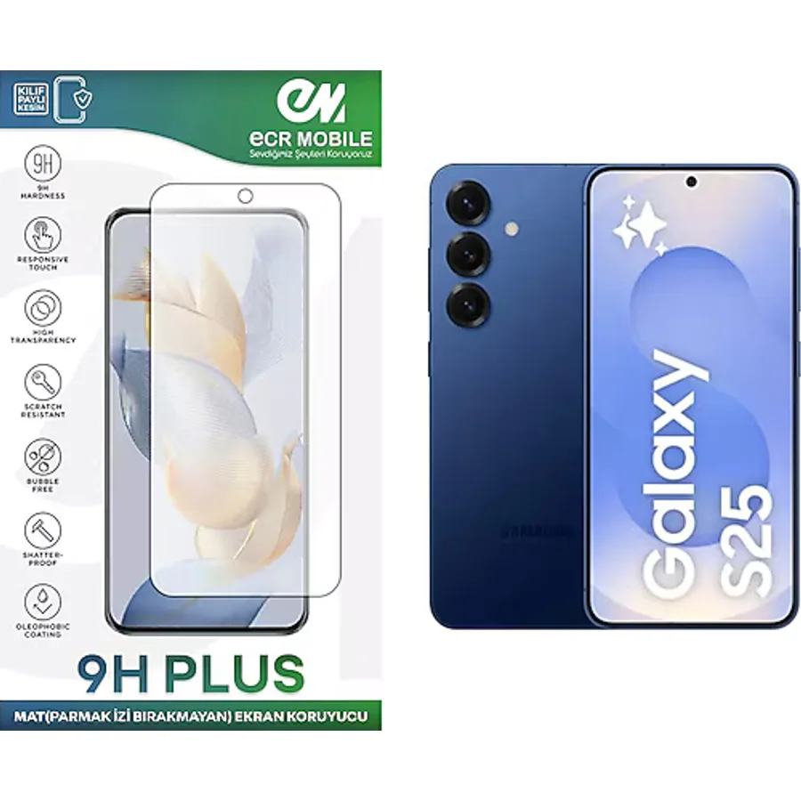 Samsung Galaxy S25 Ekran Koruyucu Mat Parmak İzi Bırakmayan Uyumlu Esnek Nano Kırılmayan