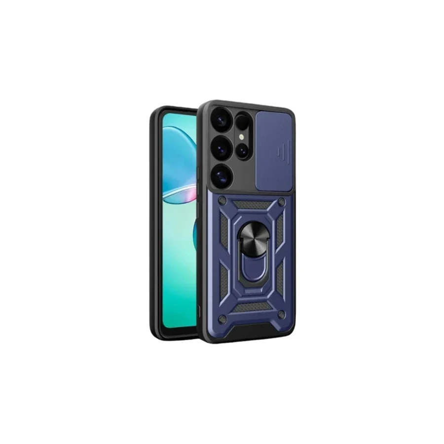 Samsung Galaxy S26 Ultra Pars Lens Yüzüklü Silikon - Lacivert