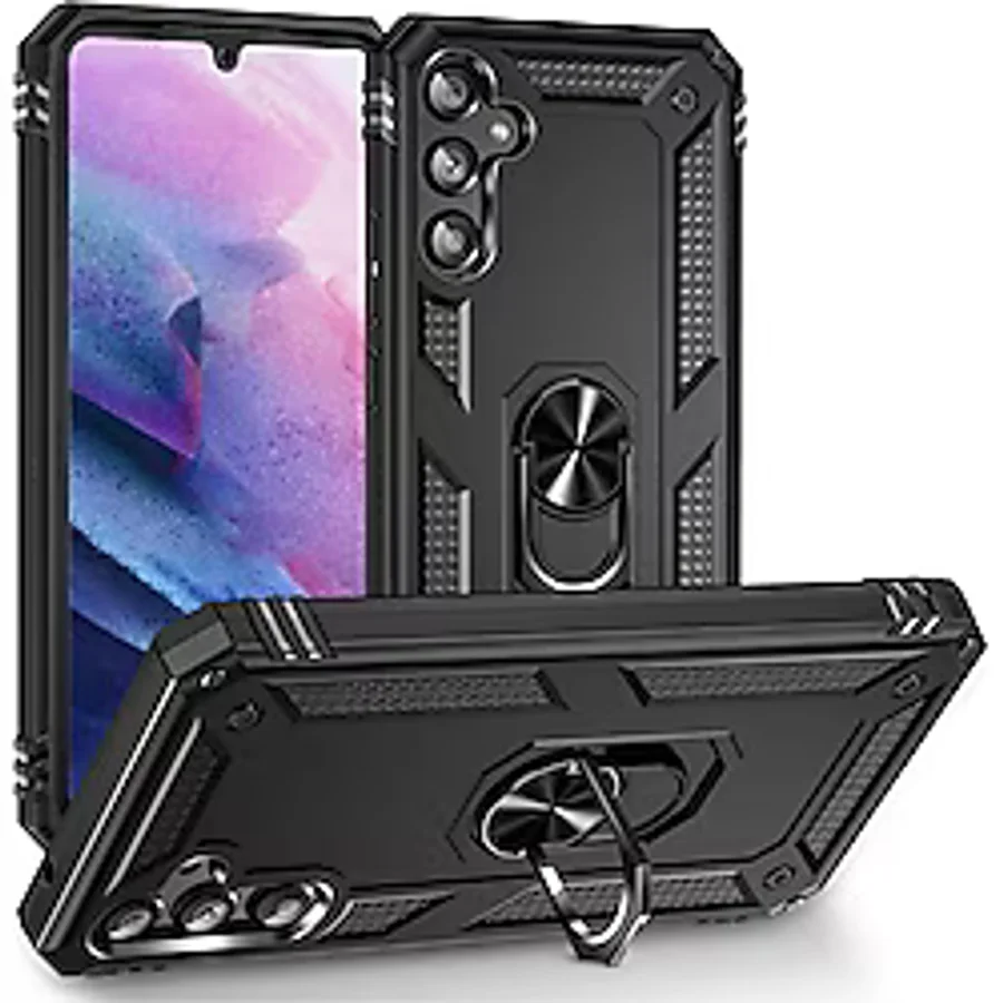 Samsung Galaxy Uyumlu A34 Kilif Zirhli Standli Miknatisli Kapak
