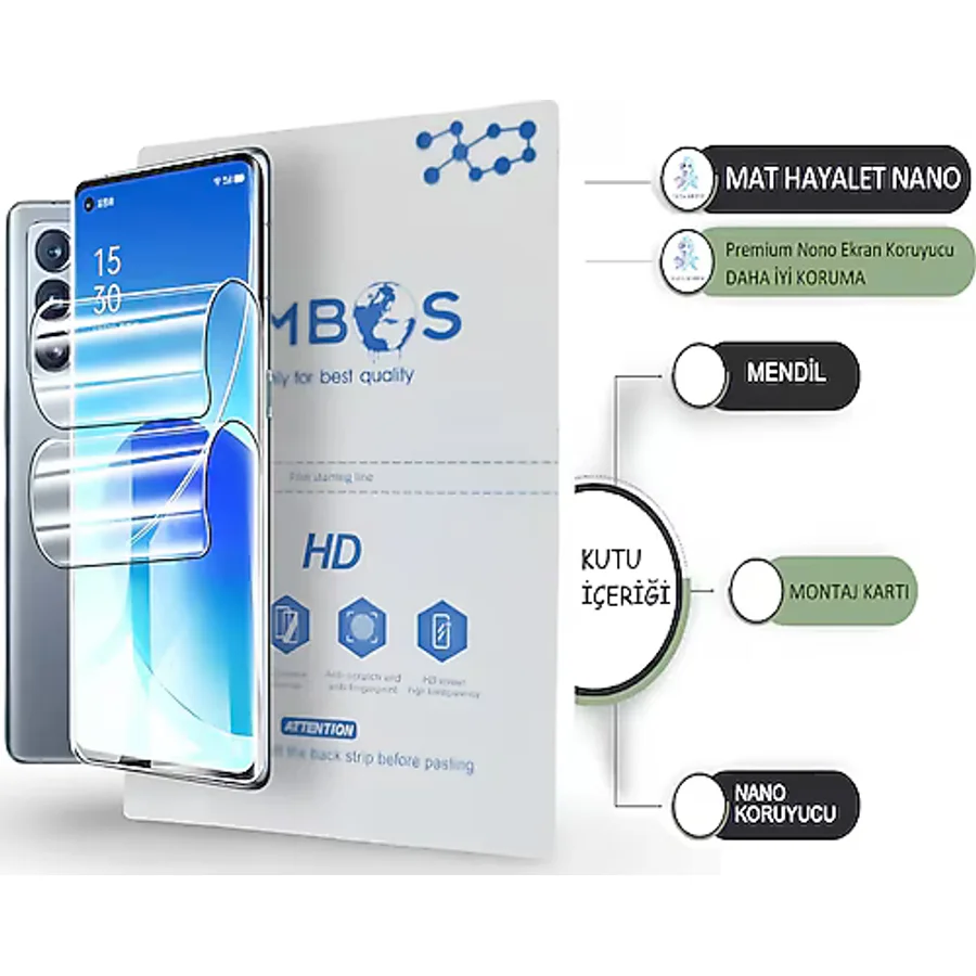 Samsung Galaxy Uyumlu S25 Ultra Nano Ekran Koruyucu Ultra İnce Esnek - Umbos Şeffaf Hd