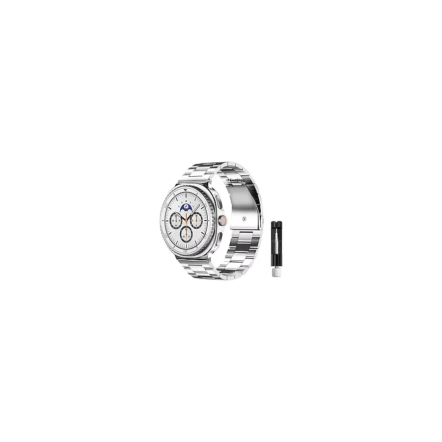 Samsung Galaxy Watch 8 40mm / Watch 8 44mm Uyumlu Paslanmaz Çelik Bakla Metal Kordon