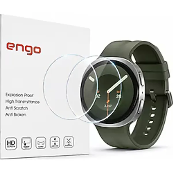 Samsung Galaxy Watch 9 44mm Ekran Koruyucu Nano Parlak Çizilmeye Dayanıklı Akıllı Saat Koruması, 9H Kırılmaz Esnek Cam, Hd Şeffaf 2 Adet SM-L350