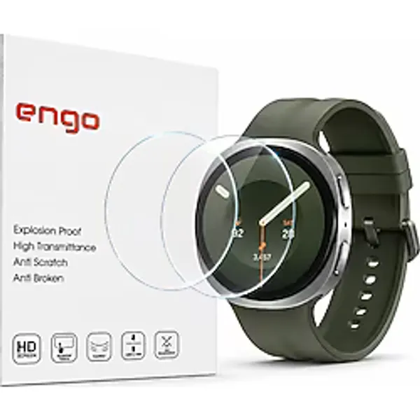 Samsung Galaxy Watch 9 44mm İle Uyumlu Ekran Koruyucu Nano Parlak Çizilmeye Dayanıklı Akıllı Saat Koruması, 9H Kırılmaz Esnek Cam, Hd Şeffaf 2 Adet SM-L350