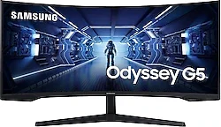Samsung Odyssey G5 LC34G55TWWRXUF 34" 1 ms WQHD Curved 165 Hz Oyuncu Monitörü