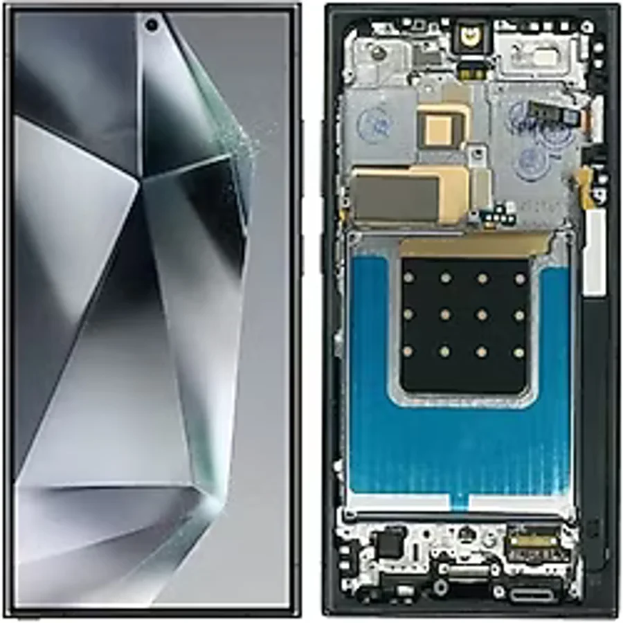 Samsung S24 Ultra Uyumlu Ekran Dokunmatik Çıtalı Oled (Yeşil)
