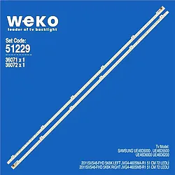 Samsung Ue46d6200 46'' 2 Adet Tv Led Bar ( Tvnizin İçindeki Led Barla Aynısı Olduğunu Görmeden Almayınız. Led Bar Ürünlerinde Paket Açıldığında İade Kabul Edilmemektedir.)