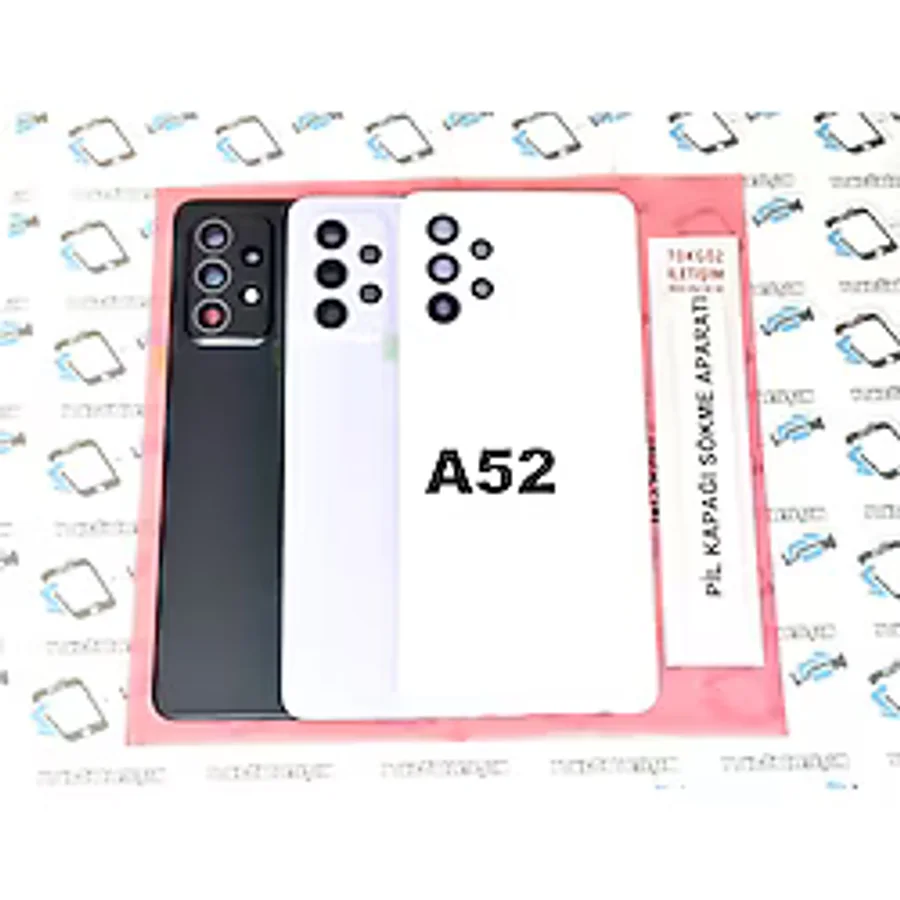 Samsung Uyumlu Galaxy A52 A525 Arka Pil Batarya Kapağı (Lensli mor