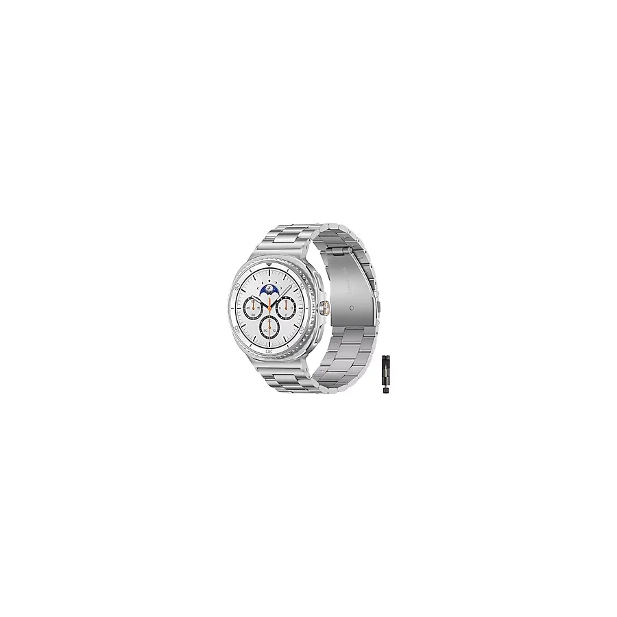Samsung Uyumlu Galaxy Watch 8 44mm 40mm Classic 46mm İle Paslanmaz Çelik Kordon