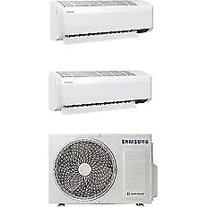 Samsung Wind Free (AJ050TXJ2KH/EA) 2X9000 BTU Iç 5,2 Kw Dış Ünite A 18000 BTU 1+2 Sistem Multi Inverter Duvar Tipi Klima