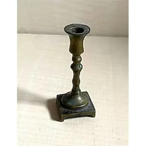 Sanat Taciri Antika Pirinç Şamdan Mumluk Metal Mumluk