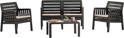 Sandalie Lara 2+1+1+S Minderli Bahçe ve Balkon Takımı