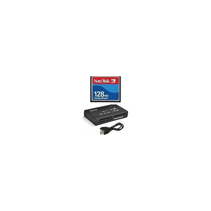 Sandisk 128 MB Compact Flash Hafıza Kartı - USB 2.0 Cf Kart Okuyucu - 128 GB