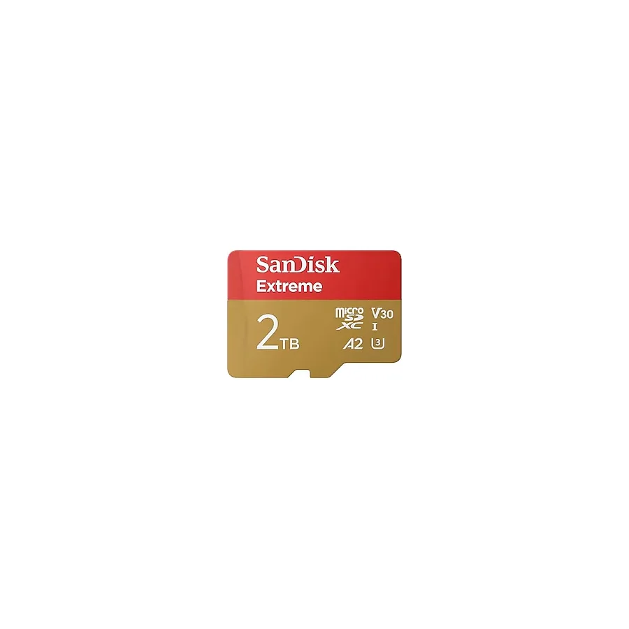 Sandisk Extreme Microsdxc Uhs-I Hafıza Kartı 2 Tb + Sd Adaptör, (Akıllı Telefonlar, Aksiyon Kameraları Veya Drone'lar İçin, 240 Mb/s'ye Kadar Aktarım, 4K Uhd) Rescuepro Deluxe, Uhs-I, U3, V30