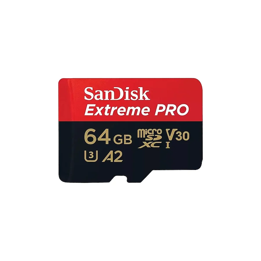 SanDisk Extreme Pro SDSQXCU-064G-GN6MA Class 10 UHS-I U3 A2 V30 64 GB Micro SD Kart