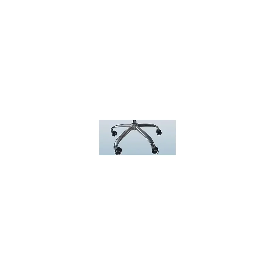 Sandofis Ofis Koltuğu Ayağı, Düz Krom Ayak Çap 64 cm, Krom Çemberli Teker Çap 60 cm, Yedek Parça
