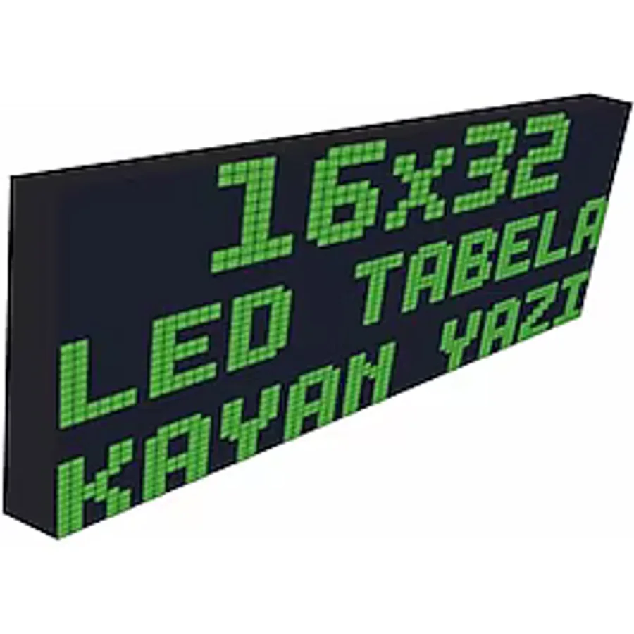 SANEC Led Tabela 16x32cm Tek Taraflı Yeşil Kayan Yazı-Wifi