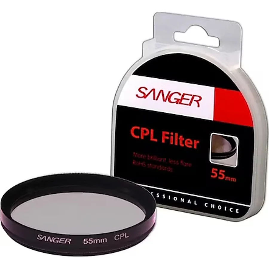 Sanger 55 mm CPL Polarize Objektif Filtresi
