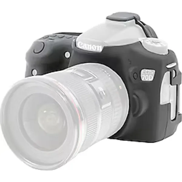 Sanger 70D Canon Fotoğraf Makinesi Silikon Kılıf Siyah