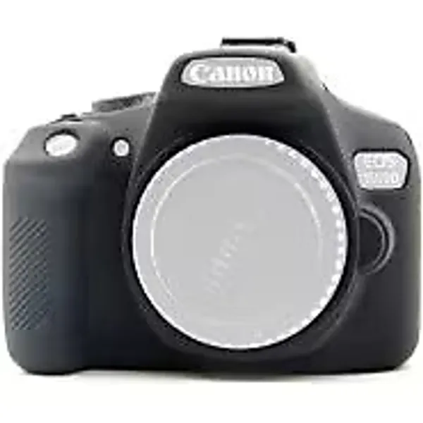 Sanger Silikon Kılıf Canon 1300D 1500D Uyumlu Siya