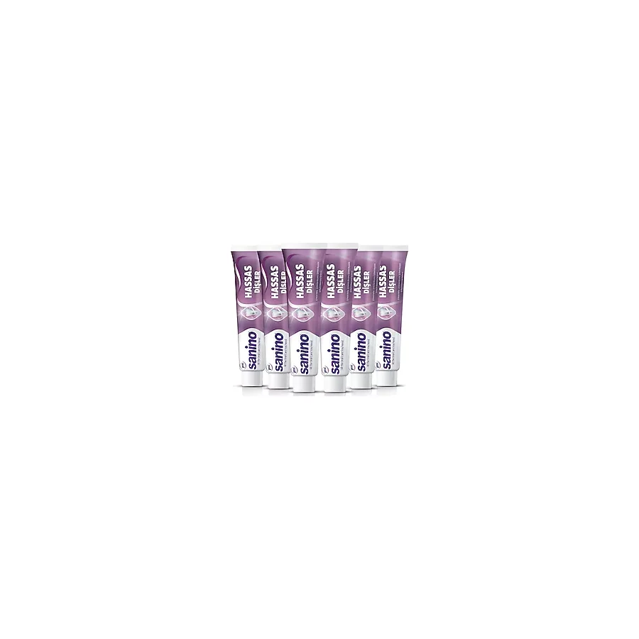 Sanino Hassas Dişler Diş Macunu Hassas Dişler İçin Koruma 6x75 ml Ağız Bakımı