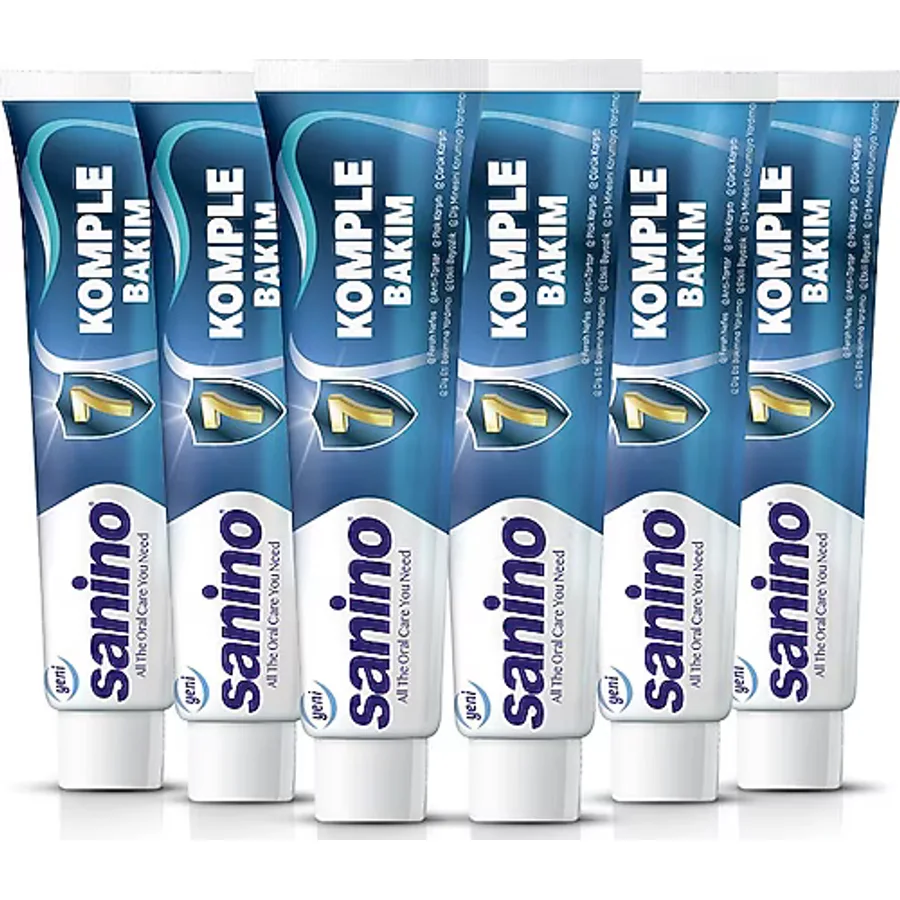 Sanino Komple Bakım 75 ml 6 Adet Diş Macunu