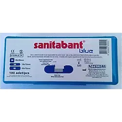 Sanitabant Mavi Metalli 100'lü Yara Bandı
