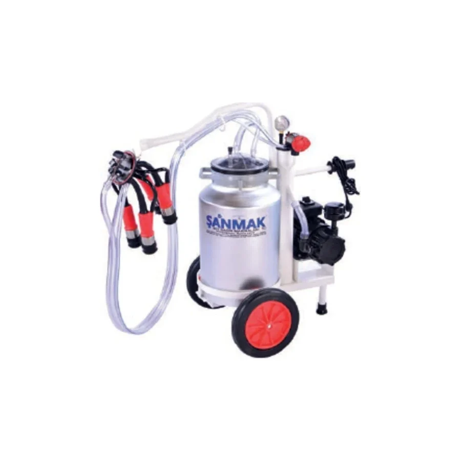 Şanmak Mini Tek Sağım Süt Sağma Makinası (Tek Güğüm - Alüminyum)