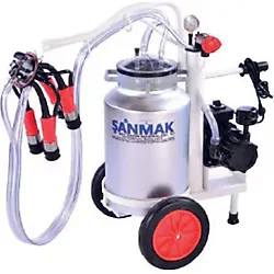 Şanmak Mini Tek Sağım Süt Sağma Makinası (Tek Güğüm - Alüminyum)
