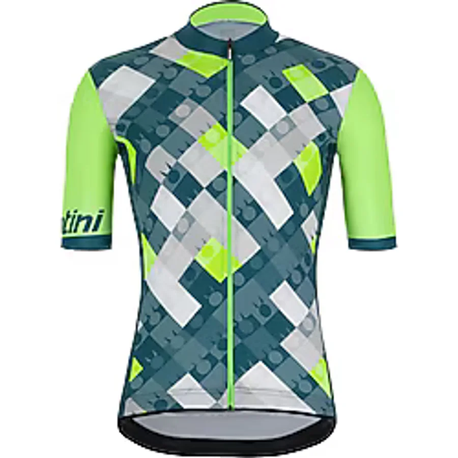 Santini Ironman SS Jersey Erkek Kısa Kol Forma 9I94075RVIS Ironman VIS Design
