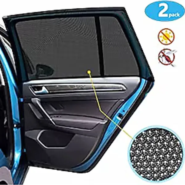 SAPHRAN-2'li Araba Yan Cam Güneşlik Araç Oto Sineklik Otombil Yan Cam Güneşlik