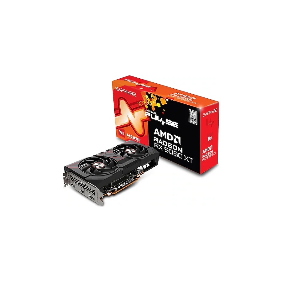 Sapphire RX 9060 XT Pulse OC 11350-03-20G 128 Bit GDDR6 16 GB Ekran Kartı