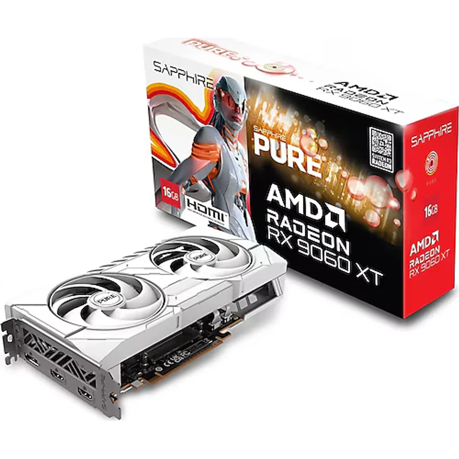 Sapphire RX 9060 XT Pure 11350-02-20G 128 Bit GDDR6 16 GB Ekran Kartı