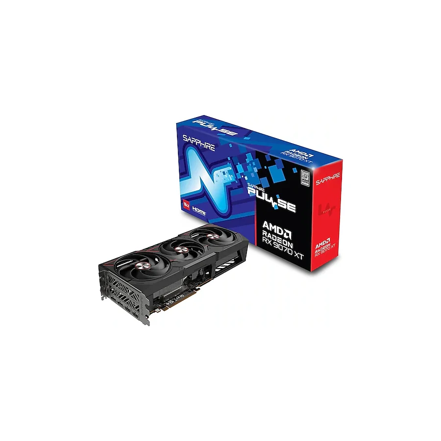 Sapphire RX 9070 XT Pulse 11348-03-20G 256 Bit GDDR6 16 GB Ekran Kartı