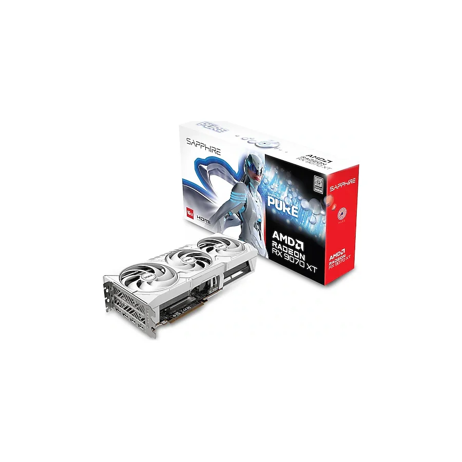 Sapphire RX 9070 XT Pure 11348-02-20G 256 Bit GDDR6 16 GB Ekran Kartı