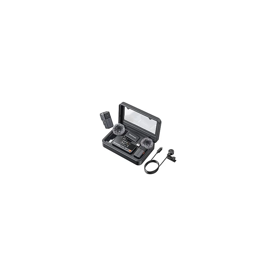 Saramonic Air Kablosuz Yaka Mikrofonu, Şarj Kutulu, Harici Ø9,7 mm Mikrofon, Cep Telefonu Mikrofonu, 48KHZ/24BIT, 90 Db Snr, Usb-C'li Mini Klipsli Mikrofon, Uygulama Kontrolü, 300 M