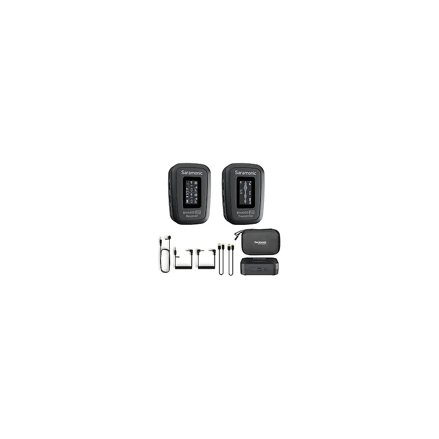 Saramonic BLINK500 Pro B1 2.4g Dslr Kameralı Telefonlar İçin Kablosuz Yaka Yaka Mikrofon Sistemi Video Kaydı İçin Kondenser Klipsli Mini Mikrofon Mikrofonlar Vlog Verici Alıcı Şarj Kutusu ile