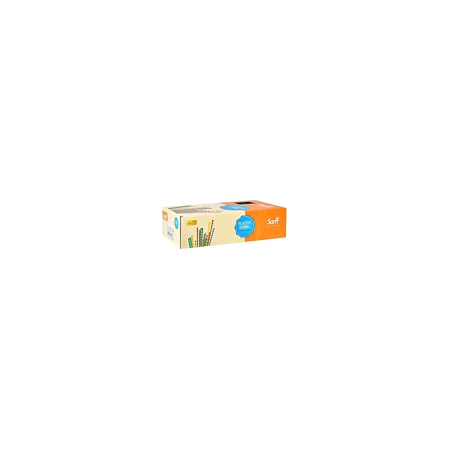 Sarff 12mm.Kırmızı Delux Plastik Spiral 100 Adet