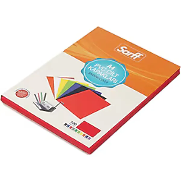 Sarff 15201014 A4 100 Adet Pvc Mavi Cilt Kapağı