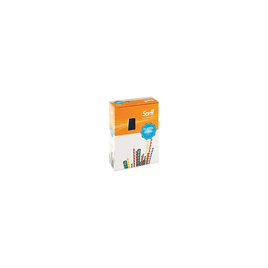 Sarff 32mm.SİYAH DELUX Plastik Spiral 50 Adet
