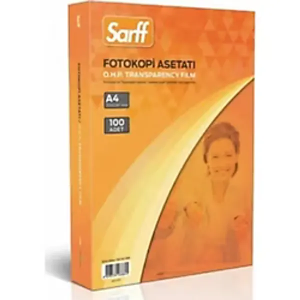 Sarff Asetat Kağıdı A4 110Mic 100Lü Fotokopi Asetatı