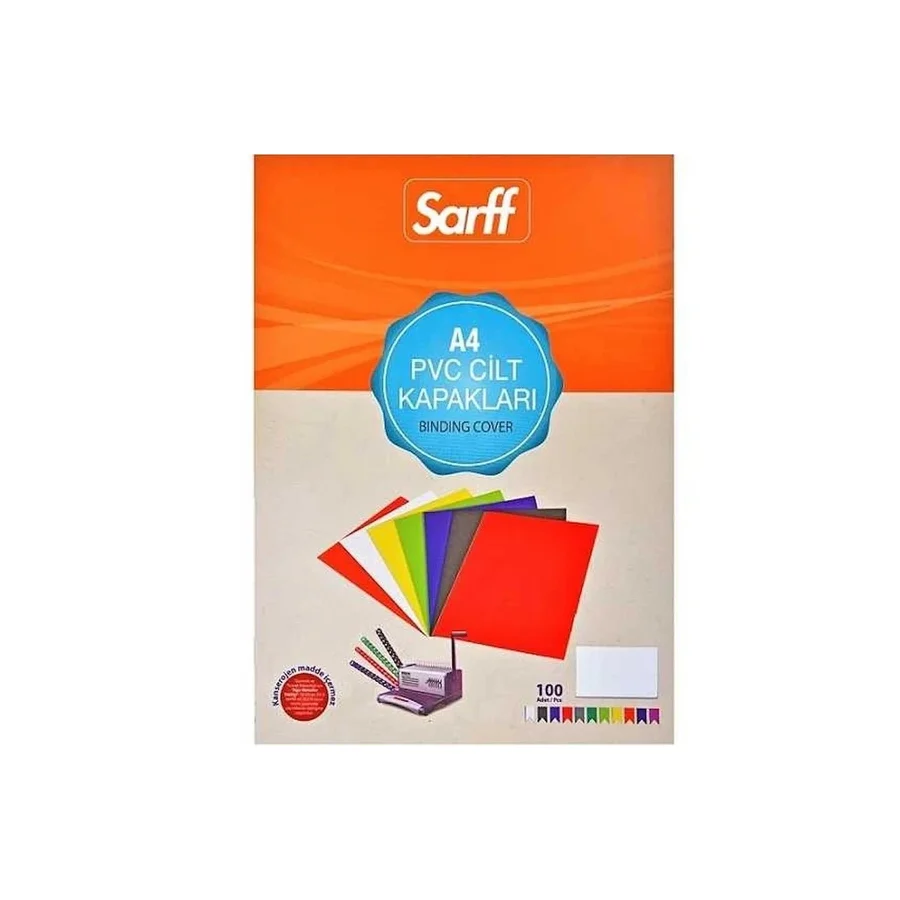 Sarff Cilt Kapağı Plastik Opak A4 160 MIC Beyaz 15201012