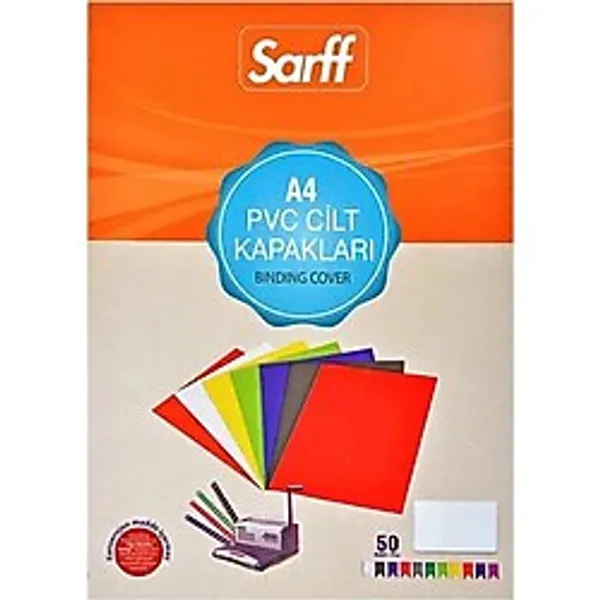 Sarff Cilt Kapağı Plastik Opak A4 450 MIC Beyaz (50 li) 15201106