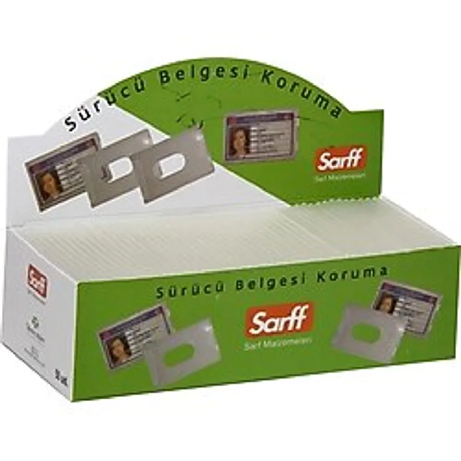 Sarff Ehliyet Kabı Pvc Lüx 55X85 Mm Yatay A-031H (100 Lü Paket)