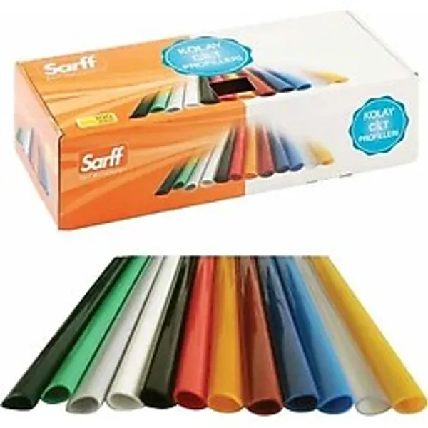 Sarff Profil Sırtlık Plastik Dar Üçgen 25 Yaprak 6 Mm Beyaz ( 100 Lü Paket)
