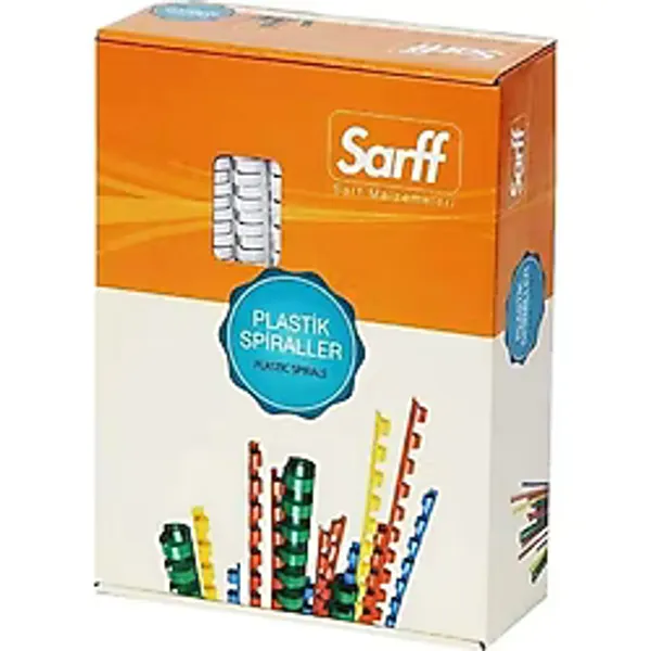 Sarff Spiral Plastik Delüx 14 Mm Beyaz 100'Lü