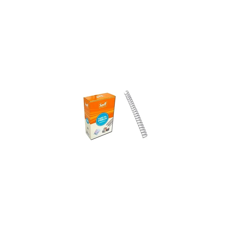 Sarff Spiral Tel 3-4 İnç 14.5 mm 50'li Gümüş