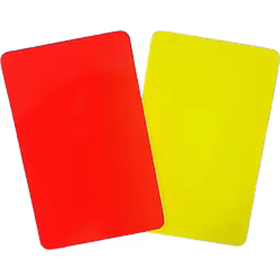Sarı Kırmızı Kart 11 x 7 cm , Parlak
